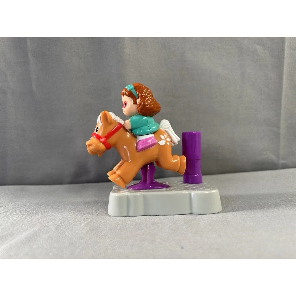 2004 Fisher-Price Little People Maggie on Horse Ride McDonald's Happy Meal toy